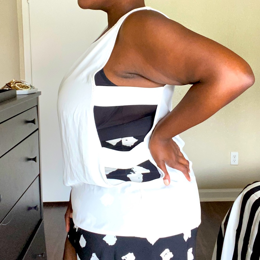 Cut out side blouse